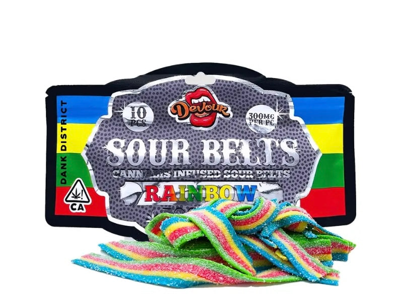 Devour Sour Belts 3000mg Edibles